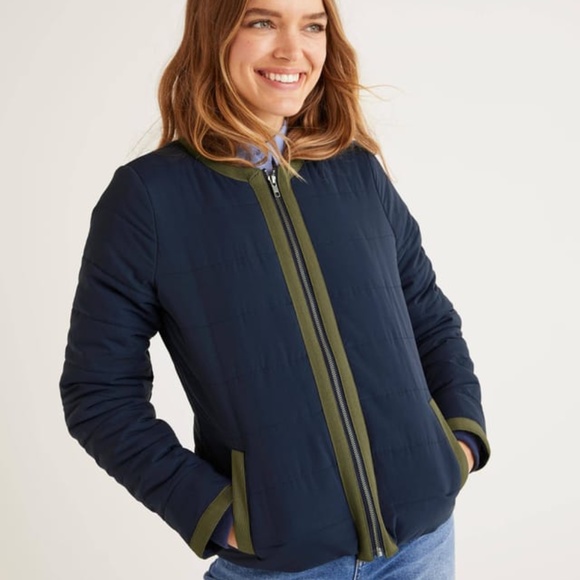 Boden Files Puffer Jacket, Navy Blue, Size 10 US (14 UK) - Picture 1 of 10